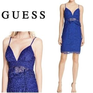 NWT: Guess Lace Cut Out Eyelet Dress - 4/S